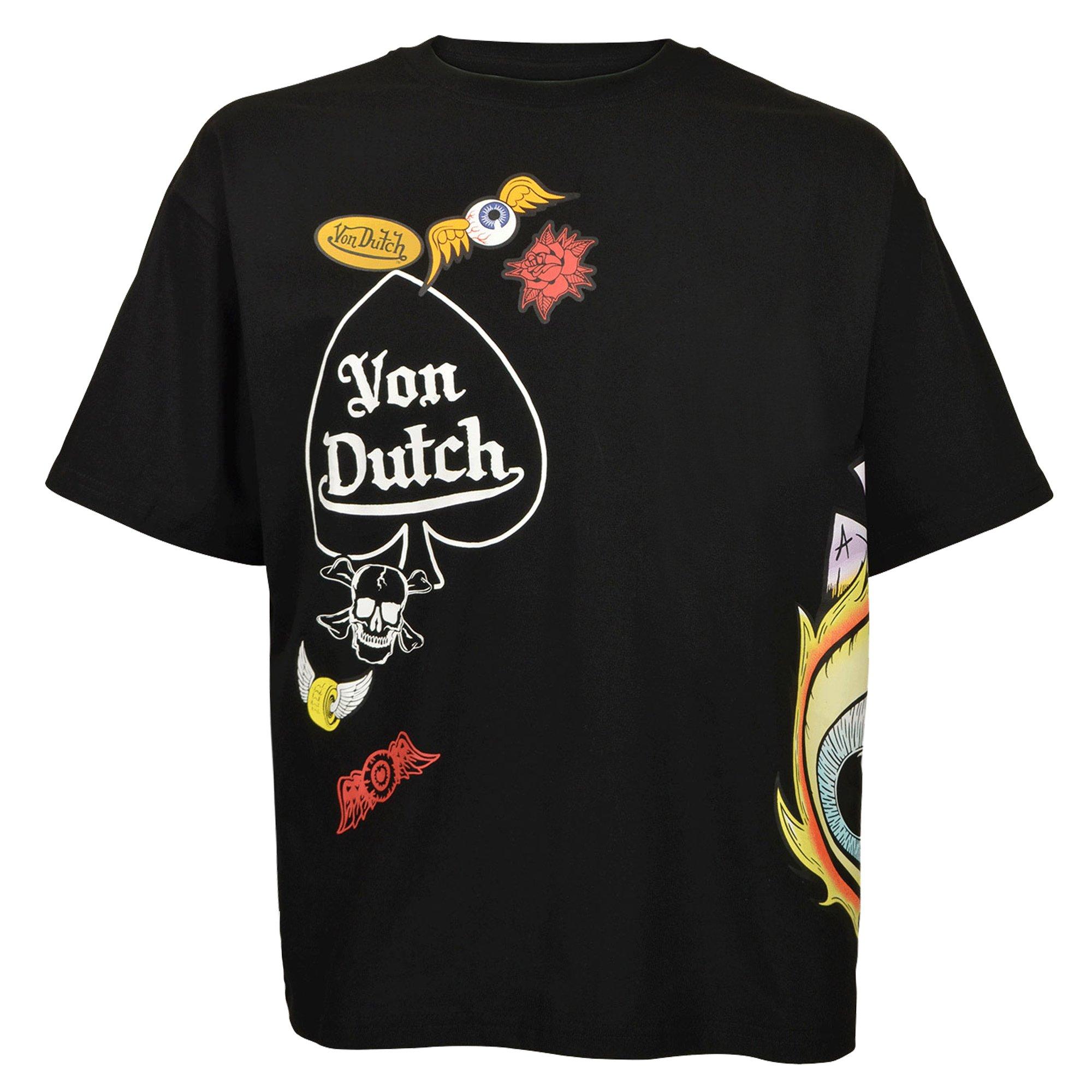 Von Dutch Men's Spade Tee - BLACK